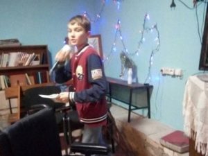 Новогоднее служение в Горяновском доме милосердия прошло со стихами и пением