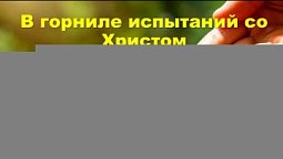 Субботняя школа в Верхней горнице: Испытание ожиданием #субботняяшкола