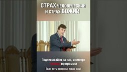 Смотри полную версию ⬆️⬇️ Чем отличается страх человеческий от страха Божия? #страх #страБожий